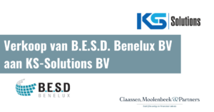 Verkoop van B.E.S.D. Benelux BV aan KS-Solutions BV (België)