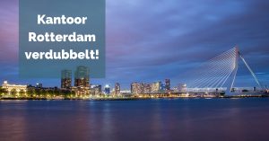 Kantoor Rotterdam verdubbelt!