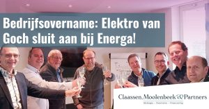 Bedrijfsovername Elektro van Goch overgenomen door Energa